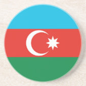 Dessous De Verre En Grès Drapeau de l'Azerbaïdjan (Devant)