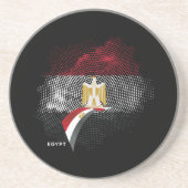 Dessous De Verre En Grès Drapeau de l'Égypte (Devant)