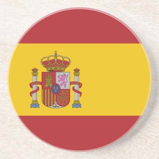 Dessous De Verre En Grès Drapeau de l'Espagne (Devant)
