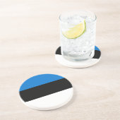Dessous De Verre En Grès Drapeau de l'Estonie (Côté)