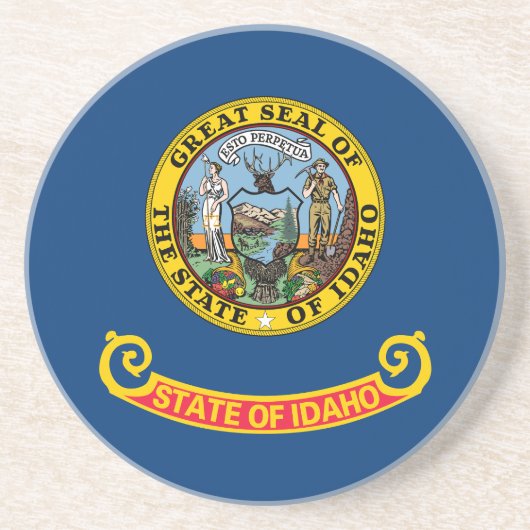 Dessous De Verre En Grès Drapeau de l'État de l'Idaho (Devant)