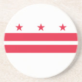 Dessous De Verre En Grès Drapeau de l'État de Washington DC (Devant)