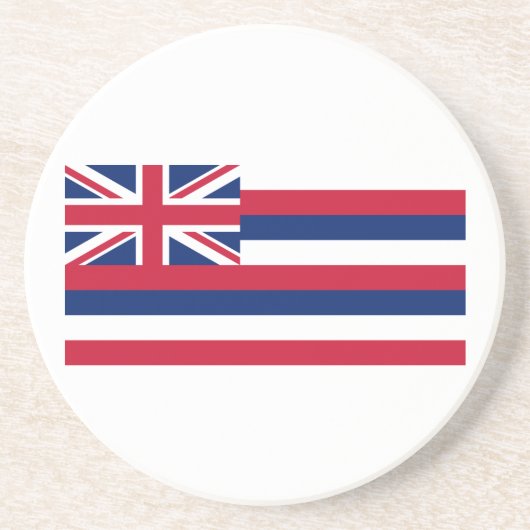 Dessous De Verre En Grès Drapeau de l'État d'Hawaii (Devant)