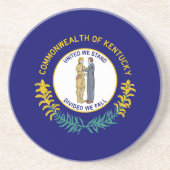 Dessous De Verre En Grès Drapeau de l'État du Kentucky (Devant)
