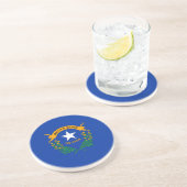 Dessous De Verre En Grès Drapeau de l'État du Nevada (Côté)