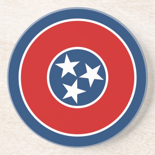 Dessous De Verre En Grès Drapeau de l'État du Tennessee (Devant)