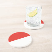 Dessous De Verre En Grès Drapeau de l'Indonésie (Côté)