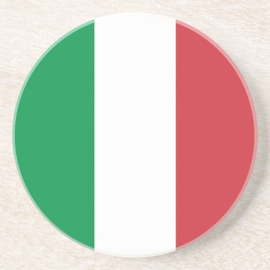 Dessous De Verre En Grès Drapeau de l'Italie (Devant)