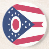 Dessous De Verre En Grès Drapeau de l'Ohio (Devant)