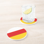 Dessous De Verre En Grès Drapeau de l'Ossétie du Sud (Côté)
