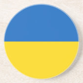 Dessous De Verre En Grès Drapeau de l'Ukraine (Devant)