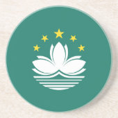 Dessous De Verre En Grès Drapeau de Macao (Devant)