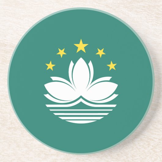 Dessous De Verre En Grès Drapeau de Macao (Devant)