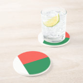 Dessous De Verre En Grès Drapeau de Madagascar (Côté)