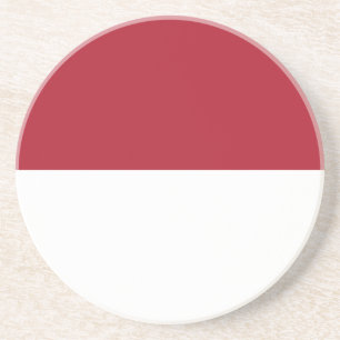 Dessous De Verre En Grès Drapeau de Monaco