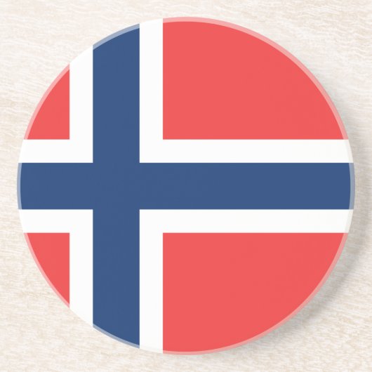 Dessous De Verre En Grès Drapeau de Norway (Devant)