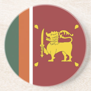Dessous De Verre En Grès Drapeau de Sri Lanka