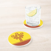 Dessous De Verre En Grès Drapeau de Tchouvachie (Côté)