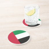 Dessous De Verre En Grès Drapeau des Émirats arabes unis (Côté)
