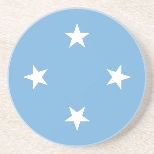Dessous De Verre En Grès Drapeau des États fédérés de Micronésie