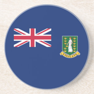 Dessous De Verre En Grès Drapeau des îles Vierges britanniques