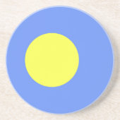 Dessous De Verre En Grès Drapeau des Palaos (Devant)