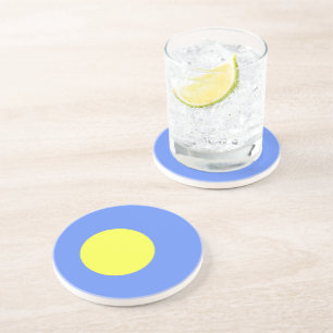 Dessous De Verre En Grès Drapeau des Palaos