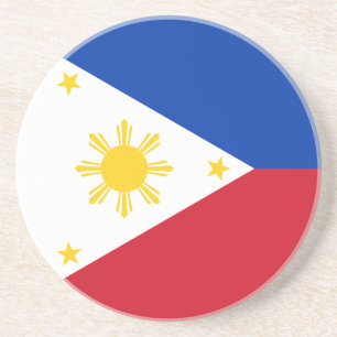 Dessous De Verre En Grès Drapeau des Philippines