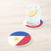 Dessous De Verre En Grès Drapeau des Philippines (Côté)