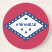 Dessous De Verre En Grès Drapeau d'État de l'Arkansas (Devant)