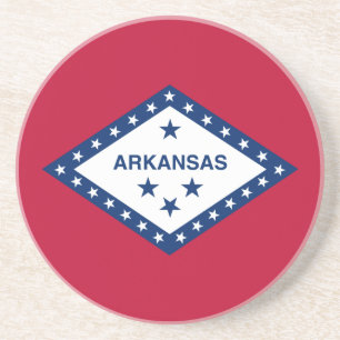 Dessous De Verre En Grès Drapeau d'État de l'Arkansas