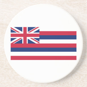Dessous De Verre En Grès Drapeau d'État d'Hawaii