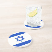 Dessous De Verre En Grès Drapeau d'Israël (Côté)