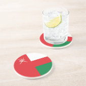 Dessous De Verre En Grès Drapeau d'Oman (Côté)