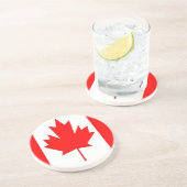 Dessous De Verre En Grès Drapeau du Canada (Côté)