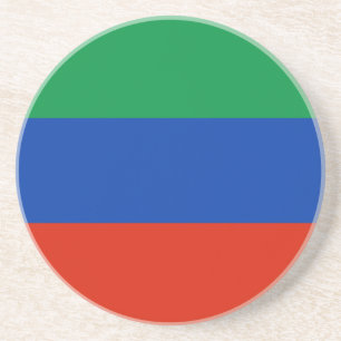 Dessous De Verre En Grès Drapeau du Daghestan