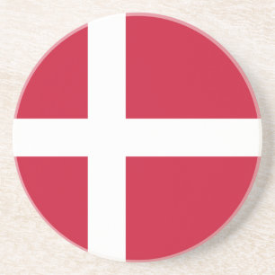Dessous De Verre En Grès Drapeau du Danemark