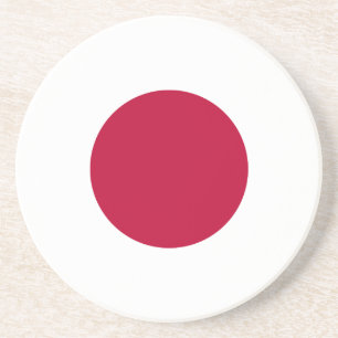 Dessous De Verre En Grès Drapeau du Japon