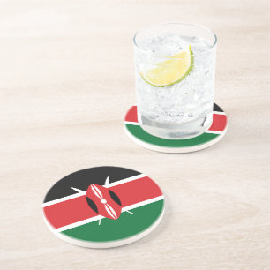 Dessous De Verre En Grès Drapeau du Kenya
