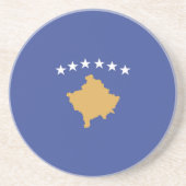 Dessous De Verre En Grès drapeau du Kosovo (Devant)