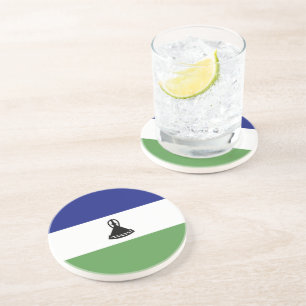 Dessous De Verre En Grès Drapeau du Lesotho