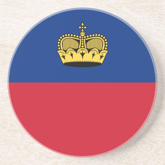 Dessous De Verre En Grès Drapeau du Liechtenstein (Devant)