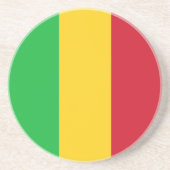 Dessous De Verre En Grès Drapeau du Mali (Devant)