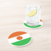 Dessous De Verre En Grès Drapeau du Niger (Côté)