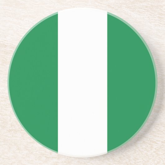 Dessous De Verre En Grès Drapeau du Nigeria (Devant)