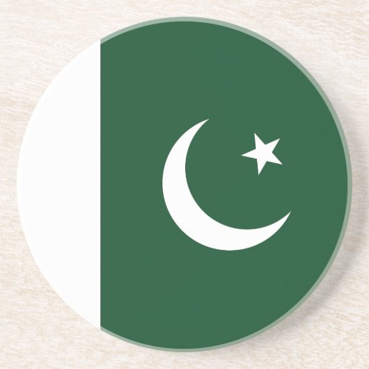 Dessous De Verre En Grès Drapeau du Pakistan (Devant)