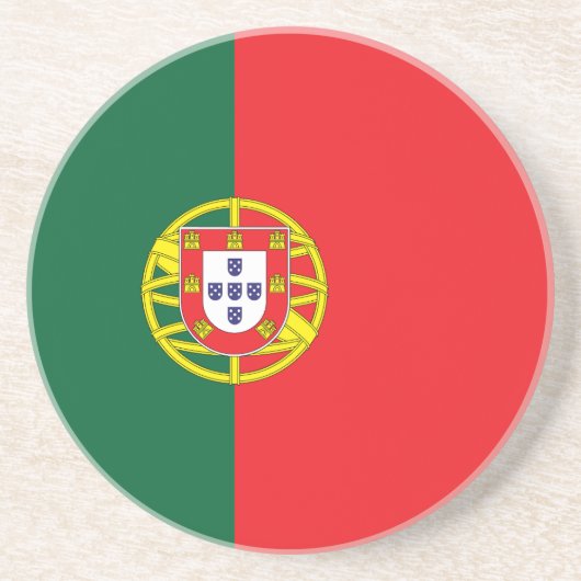 Dessous De Verre En Grès Drapeau du Portugal (Devant)