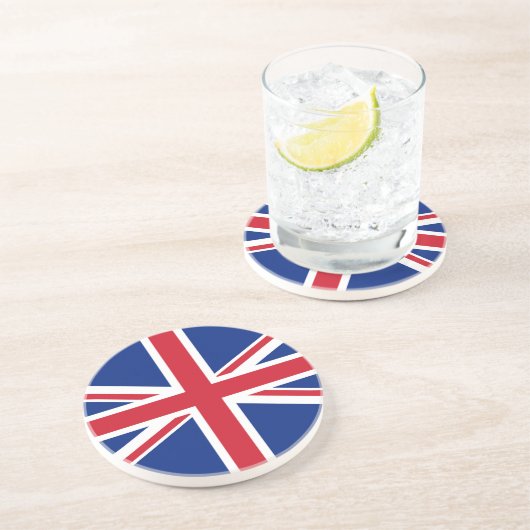 Dessous De Verre En Grès Drapeau du Royaume-Uni (Côté)