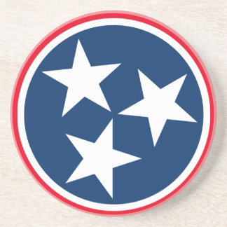 Dessous De Verre En Grès Drapeau du Tennessee