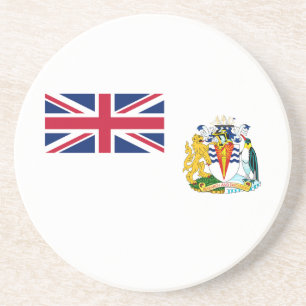 Dessous De Verre En Grès Drapeau du Territoire antarctique britannique